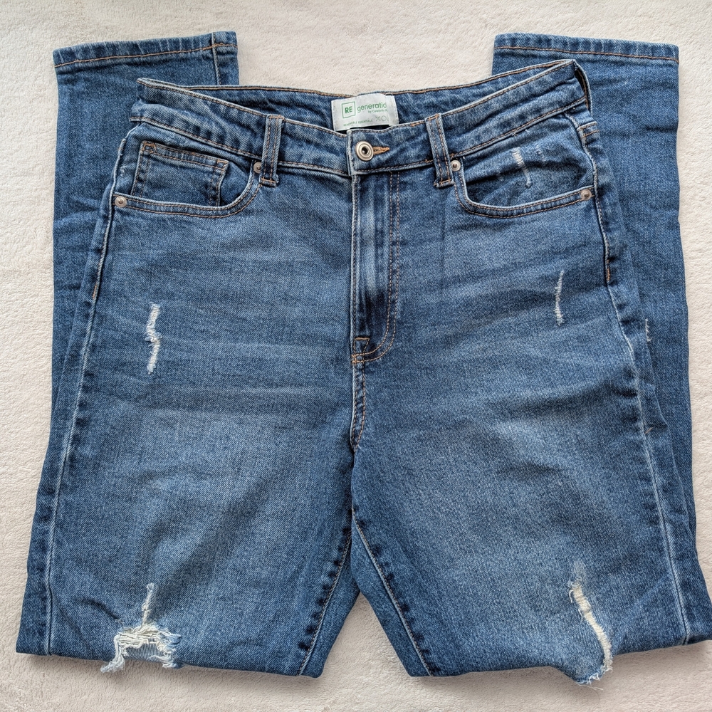 Distressed Blue Jeans, Size 5